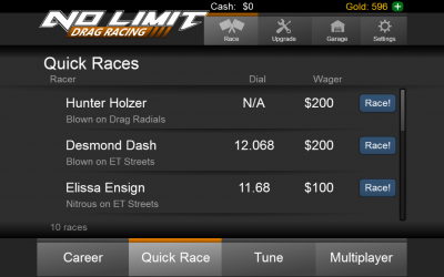 No Limit Drag Racing скриншот 7