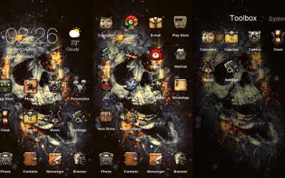 The Flaming Skull Best theme скриншот 2