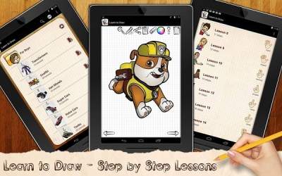 Рисуем Щенячий патруль