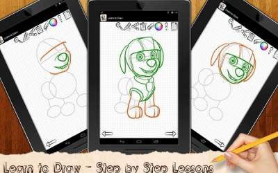 Рисуем Щенячий патруль