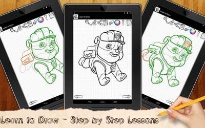 Рисуем Щенячий патруль