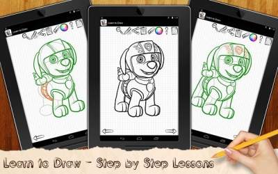 Рисуем Щенячий патруль