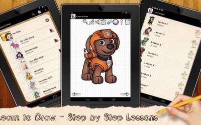 Рисуем Щенячий патруль