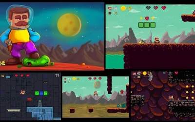 Super Mustache platformer [ВЗЛОМ: Все разблокировано] скриншот 2