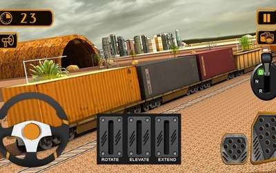 Train Cargo Crane Simulator 3D [ВЗЛОМ: Все разблокировано] скриншот 4