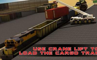 Train Cargo Crane Simulator 3D [ВЗЛОМ: Все разблокировано] скриншот 2