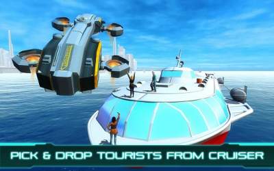 Tourist Futuristic Flying Car