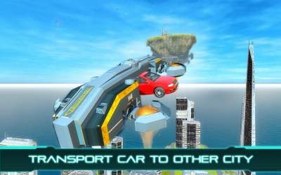 Tourist Futuristic Flying Car