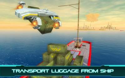 Tourist Futuristic Flying Car