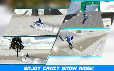 Extreme Snow Mobile Stunt Bike  [ВЗЛОМ Много денег] скриншот 1