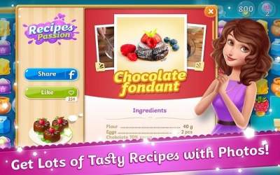 Recipes Passion: Sweet Treats [ВЗЛОМ: неограниченные монеты] скриншот 1