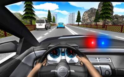 Police Driving In Car [ВЗЛОМ: много денег] скриншот 1