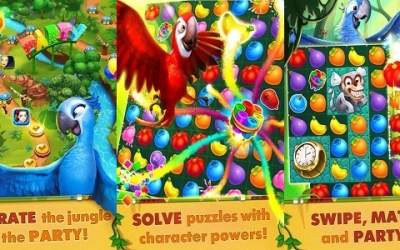 Rio: Match 3 Party [ВЗЛОМ: неограниченное золота / жизни] скриншот 2
