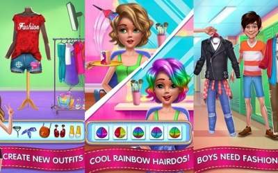 Скачать Модница в школе – Макияж и наряды для друзей