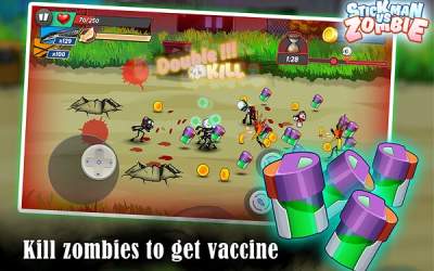 Stick vs zombie - Stickman warriors - Epic fight [ВЗЛОМ: Много денег] скриншот 1