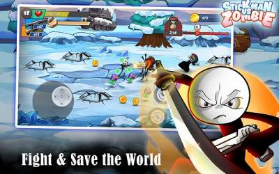 Скачать Stick vs zombie - Stickman warriors - Epic fight [ВЗЛОМ: Много денег]