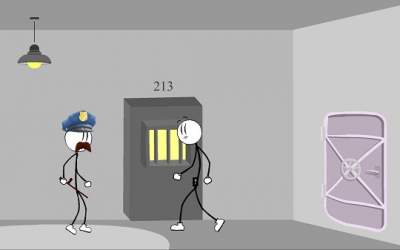 Стикмен побег из тюрьмы 6 скриншот 1