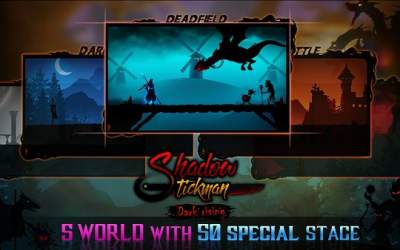 Shadow Stickman: Dark rising – Ninja warriors [ВЗЛОМ: Много денег] скриншот 4