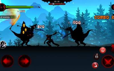 Скачать Shadow Stickman: Dark rising – Ninja warriors [ВЗЛОМ: Много денег]