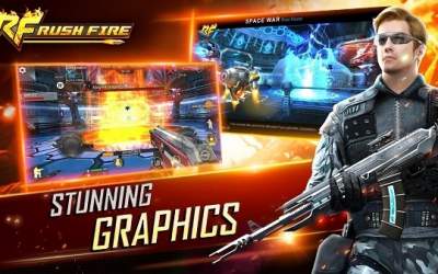 Rush Fire - World Class FPS Mobile Game [ВЗЛОМ: режим бога] скриншот 4