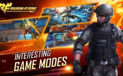 Rush Fire - World Class FPS Mobile Game [ВЗЛОМ: режим бога] скриншот 5