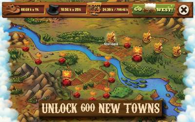 Wild West Saga: Idle Tycoon, Tap Incremental Game [ВЗЛОМ: деньги] скриншот 5