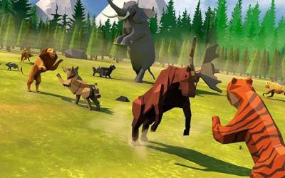 Скачать Animal Kingdom Battle Simulator 3D [ВЗЛОМ: драгоценные камни]