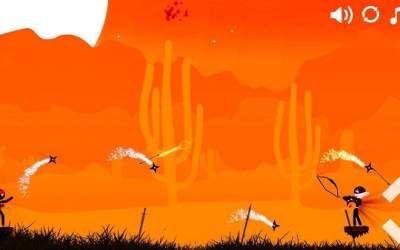 Скачать Stickman Ninja Archer Fight [ВЗЛОМ на деньги] 1.2