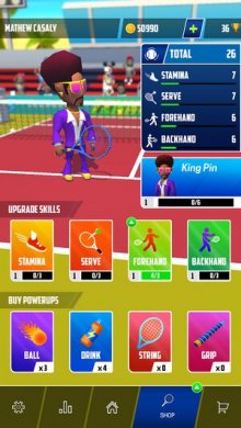 Tennis Stars: Ultimate Clash [ВЗЛОМ: заморозка противника] 0.98 скриншот 7