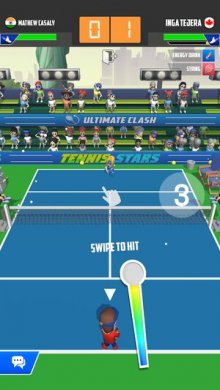 Скачать Tennis Stars: Ultimate Clash [ВЗЛОМ: заморозка противника] 0.98