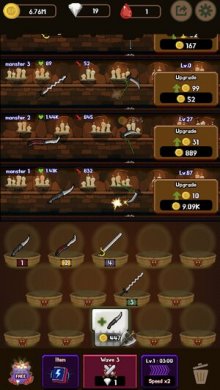 Оружейная война : Idle Merge Weapon [ВЗЛОМ на монеты] 1.0.4 скриншот 7