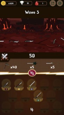 Оружейная война : Idle Merge Weapon [ВЗЛОМ на монеты] 1.0.4 скриншот 5