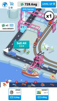 Idle Port Tycoon [ВЗЛОМ на деньги]  2.4 скриншот 1