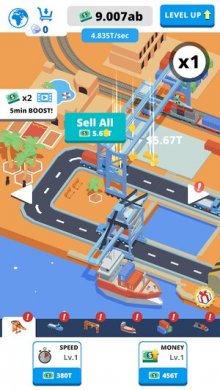 Idle Port Tycoon [ВЗЛОМ на деньги]  2.4 скриншот 4