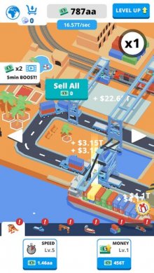 Idle Port Tycoon [ВЗЛОМ на деньги]  2.4 скриншот 5