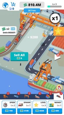 Скачать Idle Port Tycoon [ВЗЛОМ на деньги]  2.4