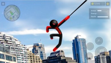 Spider Stickman Rope: Vegas Crime City Hero 1.0.11 скриншот 2