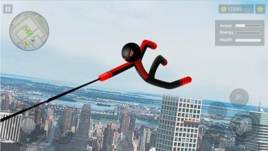 Скачать Spider Stickman Rope: Vegas Crime City Hero 1.0.11