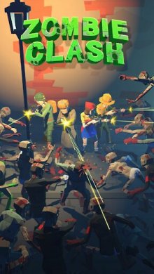 Zombie Clash: Survival (МОД, глупые враги) скриншот 1