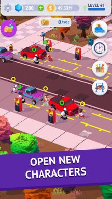 Idle pit stop : Tycoon Racing Manager (МОД, много алмазов) скриншот 5