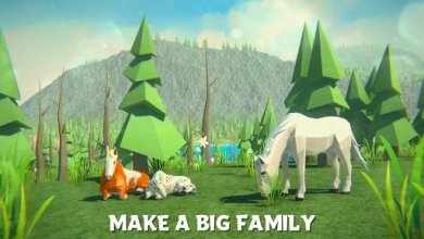 Forest Horse Simulator - 3D Game Online Sim (МОД, много денег) скриншот 1