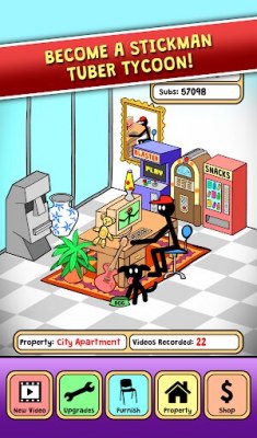 Stickman Tuber Tycoon - Tube Star Idle Clicker №1