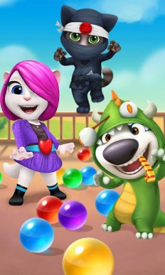Говорящий Том: бабл-шутер [Talking Tom Bubble Shooter] screenshot №1