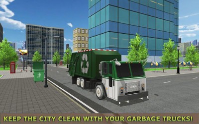 Garbage Truck Simulator PRO 2017 screenshot №5