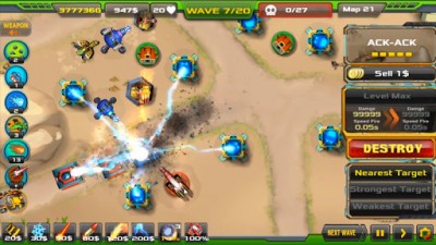 Tower Defense: Alien War TD screenshot №2
