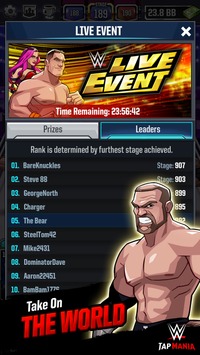 WWE Tap Mania [ВЗЛОМ: Много денег] v 17637.21 скриншот №5