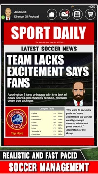 Club Soccer Director 2018 - Football Club Manager v 2.0.8e [ВЗЛОМ на деньги] скриншот №1