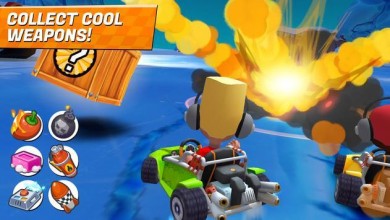 Boom Karts - Multiplayer Kart Racing (МОД, глупые боты/открыты все машины) скриншот №2