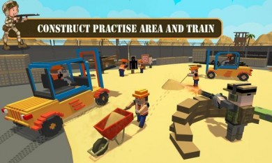 Army Base Construction : Craft Building Simulator [ВЗЛОМ: Разблокированы все уровни] 1.1 скриншот №1