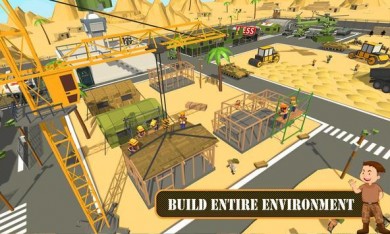 Скачать Army Base Construction : Craft Building Simulator [ВЗЛОМ: Разблокированы все уровни] 1.1 для Андроид